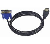 Cable HDMI De 10 M HDMI A VGA 1080p HD Con Cable Adaptador De Audio Cable HDMI A Vga CStamaño: Negro