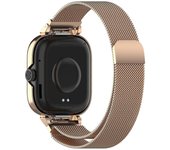 Para Xiaomi Redmi Watch 4 Correa de reloj milanesa de acero inoxidable con caja de metal - Oro rosa Multicolor Rose Gold