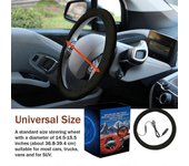 Cubierta del volante con calefacción, calentador del volante, cubierta del calentador de manos del volante de la rueda automática Protector del vol...