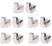 5 pares de hebillas de bloqueo para Nintended Switch NS NX JoyCon Piezas de reparación de repuesto para hebilla de reparación suelta Plata
