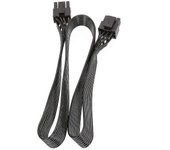 Cable adaptador de placa base macho de 8 pines de CPU a cable adaptador de placa base EPS-12v macho de 8 pines (4 + 4 pines) - 60c