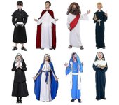 Niño Monja Sacerdote Disfraz Adultos Jesús Virgen María Disfraces Cosplay Disfraces Disfraz Fiesta Halloween Navidad Purim Traje de Jesús L