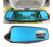 Loerss Cámara de visión trasera 1080P Grabadora de video DVR para automóvil HD Espejo retrovisor Cámara de dash Cam Grabadora de video Detección de...