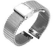 18 mm 20 mm 22 mm 24 mm Correa de reloj milanesa universal Correa de reloj de liberación rápida Malla Correa de acero inoxidable Pulsera de cinturó...