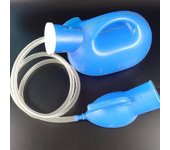 Botella de orina Botellas de orina masculinas con tapa antiderrame Botellas de orina portátiles para hombres Bandejas de cama para pacientes azul Z3
