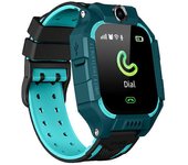 Reloj inteligente para niños SIM LBS Ubicación SOS Juego de llamada telefónica Relojes a prueba de agua Verde, azul