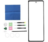 Pantalla exterior frontal para Z Fold 3 5G F926 Kit de reparación de vidrio frontal Accesorios completos Piezas de repuesto para reparación de telé...