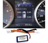 Para Lexus IS NX NX200t NX300h Series 2015-2020 Sistema de monitoreo de presión de neumáticos TPMS para automóvil Pantalla de presión de neumáticos...