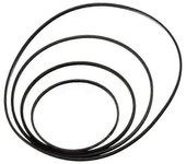 Cinturones universales de la máquina de la cinta del casete de la mezcla de 50PCS Surtido de la correa de goma plana común para las flautas del CD ...
