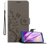 Funda protectora Honor 9 LITE: con estampado floral y ranura para tarjetas LILA OSCURA FLORAL