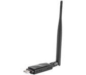 AR9271 Chipset 150Mbps Wireless USB WiFi Adapter 802.11N Tarjeta de red con antena 5DBi para Windows Negro