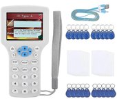 Quemador avanzado del lector de tarjetas RFID:IC ID Inglés 10 frecuencia RFID Decodificador NFC de mano Escáner para 1 Como se muestra