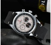 UNION GLASHUTTE SA Reloj para Hombre Relojes de pulsera de cuarzo Reloj de hombre Deportes Cuero Impermeable Casual Relojes para hombre white UNION
