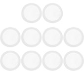10 Piezas Kazoo Diafragmas Flauta Diafragmas Kazoo Membrana Plástico Instrumentos Musicales Accesorios Blanco