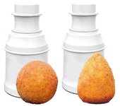 Molde para hacer arancini, molde para bolas de arroz de bricolaje, batido multiusos para hacer bolas de arroz, bola de punto de carne rellena caser...