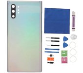 Puerta de carcasa de vidrio de la cubierta trasera con kit de herramientas de reparación de cámara premontada para Samsung Galaxy Note 10 Plus Sm N...
