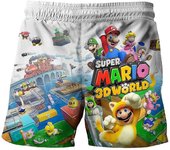 Niños Niños 3D Super Mario Bro Bañadores Bañadores Bañador Bañador Verano Playa Vacaciones Piscina Escuela de Surf Malla Super Mario B 9-10Years