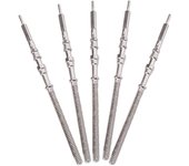 5Pcs Reloj de movimiento Kit de corona de vástago de acero Reloj de piezas NH35 NH36 NH38 NH39 Reloj de movimiento Spa de vástago Plata