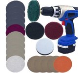 21Pcs/Set Car Light DIY Polishing Pad, Restore Headlight Repair, Disco de Lijado, Kit JIKAIX Multicolor