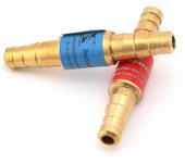 2pcs Pipe Flashback Arrestors De Acetylene Gas Licuado Propano & Combustible de Oxígeno 8mm