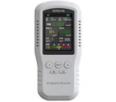 Monitor portátil de calidad del aire CO2 CO PM2.5 HCHO TVOC Monitor de temperatura y humedad Inicio Detector digital de calidad del aire Probador d...