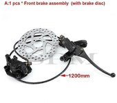 Citycoco Bicicleta eléctrica Scooter eléctrico Conjunto de freno delantero y trasero Mango de freno Freno de disco Aplicable para Harley ChinaServi...
