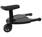 Universal 2in1 Stroller Ride Board con asiento desmontable Segundo artefacto para niños Accesorio de cochecito de niño con asiento de silla de montar
