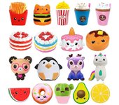 Jumbo Kawaii Palomitas de maíz Papas fritas Panda Pastel blando Ciervo Leche Squeeze Juguetes Crema de ascenso lento Antiestrés Niño Niño Bebé Jugu...