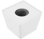 Estación de bandera de micrófono Cubierta de bandera de micrófono inalámbrica personalizada para reportero Blanco 8.5X8cm
