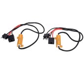 Decodificador LED H7 de 2 piezas 50W 6ohm Resistencia de carga Cancelador sin errores de flash para la señal de giro del faro del automóvil