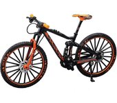 Mini 1:10 Aleación bicicleta a escala modelo Dasktop Simulación Ornamento Dedo Bicicletas de montaña Toy Naranja