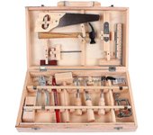 Juego de herramientas para niños Carpintero Caja de herramientas de mantenimiento Herramientas reales Desmontaje y montaje Caja multifuncional de m...