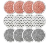 Almohadillas de repuesto de fregona giratoria para Spin-Wave 3897A SmartSteam Scrubbing Steam Mopa a vapor, Almohadillas de fregona 12Pack Como se ...