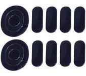 2 juegos de patillas de mouse inalámbricas almohadillas funda protectora compatible Logitech G304 / G305 Negro