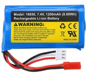 SG 1603 1604 UDIRC 1601 RC Repuesto para coche 7.4V 1200mAh 2S 5C JST Plug Li-ion Batería 1603-012 Vehículos Pa