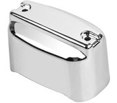 Tapa cromada del cilindro maestro del freno trasero para Touring Glide 99-2007 Cromo plateado