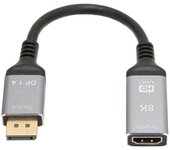 Cable 8K 48Gbps HDR 3D DisplayPort 1.4 a HDMI 2.1 - Cable adaptador AV para proyector de TV de PC portátil