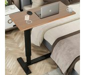 Escritorio ajustable sobre la mesa portátil con ruedas