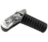 Reposapiés delantero de motocicleta para 250 400 650 1000 Z1000SX Z750 ER6F ZX6R ZX12R plata negra
