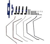 Barra estabilizadora ancha delantera y trasera Kit de barra estabilizadora para Slash 2WD 1/10 Rc Car Upgrade Parts Como se muestra