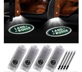4pcs Car Door Led Logo Lights para Land Rover, 3D Wireless Welcome Courtesy Projector Ghost Shadow Light
