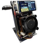 NerdAxe NerdMiner Minero Vertical 500Gh/S BM1366 ASIC Chip Solo Lotería BTC Minero Bitaxe Lotería Min Gris