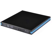 Reproductor de grabadora de Blu-ray USB 3.0 CD DVD Lector externo de escritura de unidad de Bluray para Windows Laptop de escritorio Negro