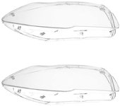2X Cubierta de lente de la lámpara de luz delantera del faro delantero del coche para la serie -5 F10 F18 520 523 525 535 530 2010-20 Transparente