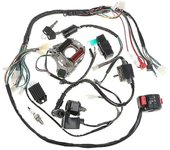 70 90 110cc Vehículo completo Arnés de cableado Línea de arnés de arranque Kit de encendido Accesorios ATV Negro