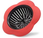 Cesta del colador del fregadero Lavabo del baño de acero inoxidable Colador de desagüe del fregadero del fregadero (naranja) rojo