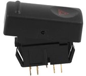 Botón de interruptor de luz indicadora de advertencia de peligro para 19 MK2 II R19 1992-2001 7700817335 Negro
