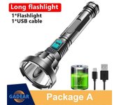 Alta potencia 12000000LM linterna LED antorcha súper brillante USB lámpara recargable color01