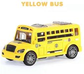 Juguetes para niños Autobús escolar Modelo de juguete con puertas que se abren Inercia Power para niños Coche de rebote Regalo de Navidad Regalo de...