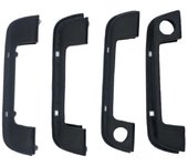 Cubierta de la manija de la puerta delantera y trasera del automóvil de 4 piezas para BMW E36 E34 Z3 3 5 Series negro
